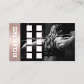 フィットネスガールバラ金ゴールド10クラスパスロイヤリティ ロイヤリティカード (正面)