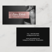 フィットネスガールパーソナルトレーナーバラ金ゴールドラベル 名刺 (正面/裏面)