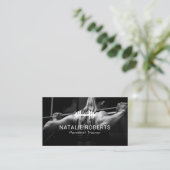 フィットネスガールパーソナルトレーナープロフェッショナル写真 名刺 (スタンド正面)