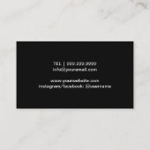 フィットネスガールパーソナルトレーナープロフェッショナル 名刺 (裏面)