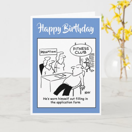 フィットネスクラブメンバー擦り切れたアウト カード (黄色い花)