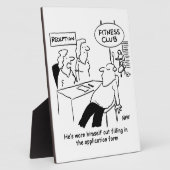 フィットネスクラブメンバー擦り切れたアウト フォトプラーク (側面)