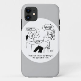 フィットネスクラブ型枠への記入は応募者を疲れ果たす iPhone 11 ケース