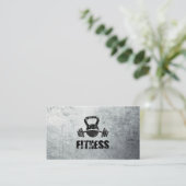 フィットネスグランジパーソナルトレーナーケトルベルバーベル 名刺 (スタンド正面)