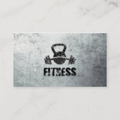 フィットネスグランジパーソナルトレーナーケトルベルバーベル 名刺 (正面)