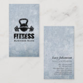 フィットネスグランジパーソナルトレーナーケトルベルバーベル 名刺 (正面/裏面)