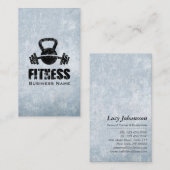 フィットネスグランジパーソナルトレーナーケトルベルバーベル 名刺 (正面/裏面)