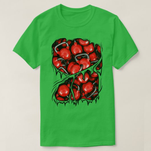 フィットネスケトルベルズインサイドアスリートジムハロウィーンC Tシャツ (デザイン正面)