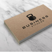 フィットネスケトルベルロゴパーソナルトレーナークラフト 名刺