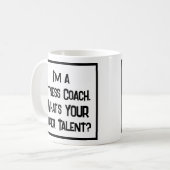 フィットネスコーチすごいタレント。コーヒーマグ コーヒーマグカップ (正面左)