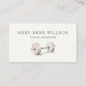 フィットネスコーチパーソナルトレーナーダンベフェミニンル 名刺 (正面)