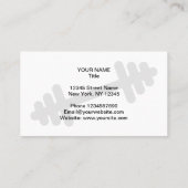 フィットネスコーチビジネスカードテンプレートとロゴ 名刺 (裏面)