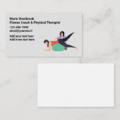 フィットネスコーチ及び物理セラピスト名刺 名刺 (正面/裏面)
