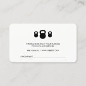 フィットネスコーチ | パーソナルトレーナー 予約カード (裏面)