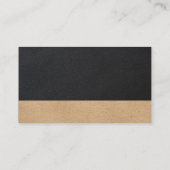 フィットネスコーチ |健康ロゴ |レザー 名刺 (裏面)