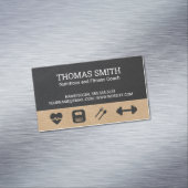 フィットネスコーチ | 栄養士ヘルス マグネット名刺 (インサイチュ)