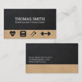 フィットネスコーチ | 栄養士ヘルス 名刺 (正面/裏面)