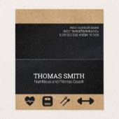 フィットネスコーチ | 栄養士ヘルス 名刺 (外部フラット)