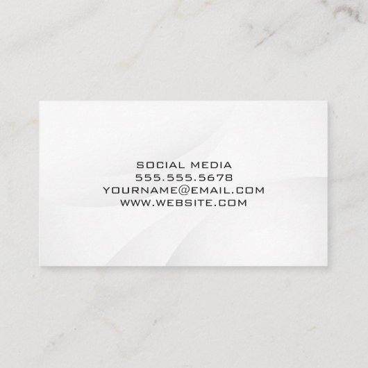 フィットネスコーチ | 栄養士 | トレーニングエクササイズ 名刺 (裏面)