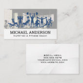 フィットネスコーチ | 栄養士 | トレーニングエクササイズ 名刺 (正面/裏面)