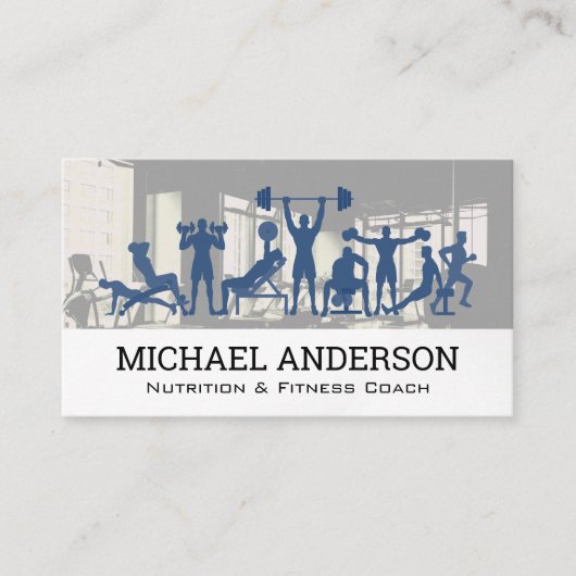 フィットネスコーチ | 栄養士 | トレーニングエクササイズ 名刺 (正面)