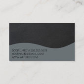 フィットネスコーチ | 正常性アイコン 名刺 (裏面)