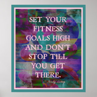 フィットネスゴールのカラー#001 ポスター
