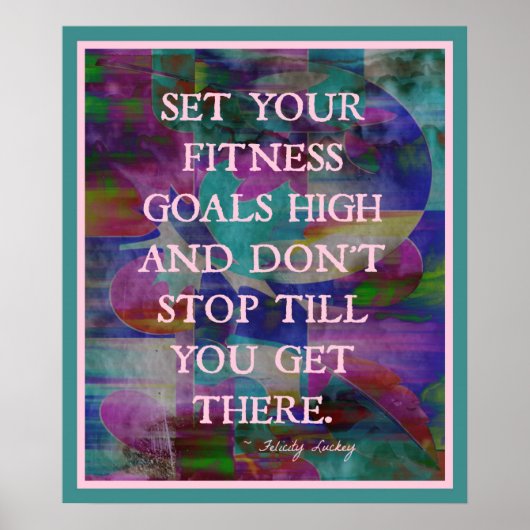 フィットネスゴールのカラー#001 ポスター (正面)