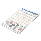 フィットネスゴールプランナーカスタムメモ帳 ノートパッド (アングル)