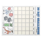 フィットネスゴールプランナーカスタムメモ帳 ノートパッド (正面)