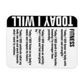 フィットネスゴールリマインダカスタマイズー マグネット (横)