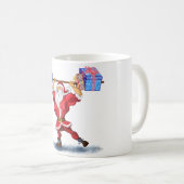 フィットネスサンタコーヒーマグ コーヒーマグカップ (正面右)