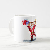 フィットネスサンタコーヒーマグ コーヒーマグカップ (正面左)