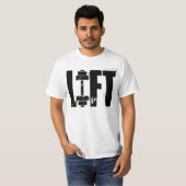 フィットネスジムとトレーニングのリフト Tシャツ (正面フル)