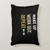 フィットネスジムのモチベーション目覚めワークアウトリピート アクセントクッション (正面(垂直))
