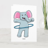 フィットネスジムの象とフィットネスタイヤ カード (裏面)