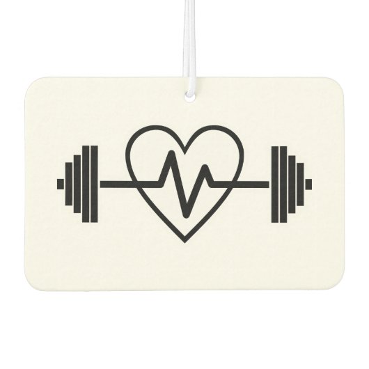 フィットネスジムは人生だ カーエアーフレッシュナー (正面)