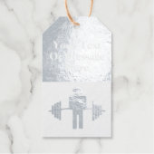 フィットネスジムイベントパーソナルトレーナーバーベル ギフトタグ (正面)