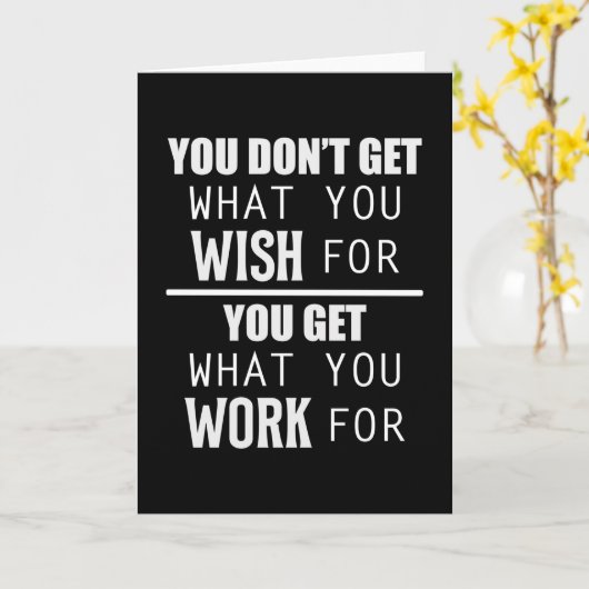 フィットネスジムエクササイズトレーニングスポーツおもしろいギフトアイディア カード (黄色い花)