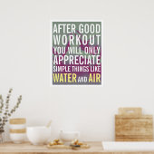 フィットネスジムスタイルモチベーション・カバー ポスター (キッチン)