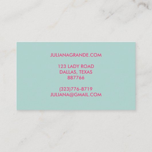 フィットネスジムトレーナーコーチスポーツカスタム魅力的 名刺 (裏面)