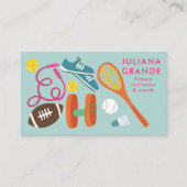 フィットネスジムトレーナーコーチスポーツカスタム魅力的 名刺 (正面)