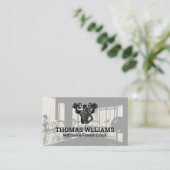 フィットネスジムトレーナー | ヘルス 名刺 (スタンド正面)