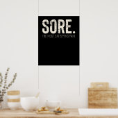 フィットネスジムトレーニングやる気を起こさせる引用文 ポスター (キッチン)