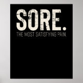 フィットネスジムトレーニングやる気を起こさせる引用文 ポスター (正面)