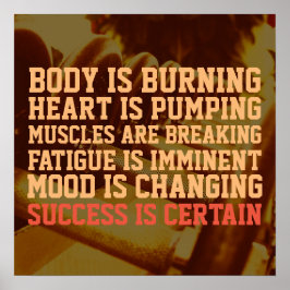 フィットネスジムトレーニングインスピレーションスタイルカバー ポスター