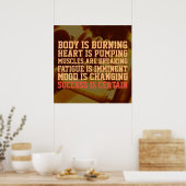 フィットネスジムトレーニングインスピレーションスタイルカバー ポスター (キッチン)