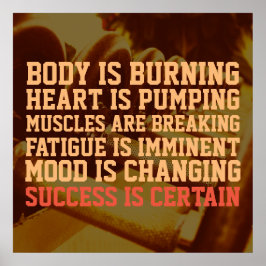 フィットネスジムトレーニングインスピレーションスタイルカバー ポスター
