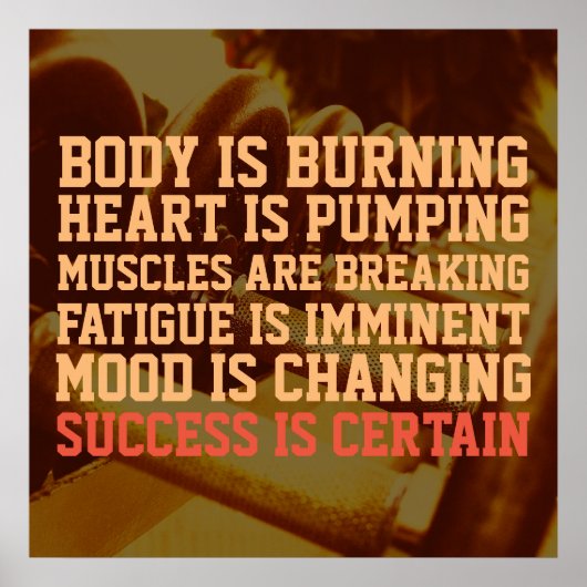 フィットネスジムトレーニングインスピレーションスタイルカバー ポスター (正面)