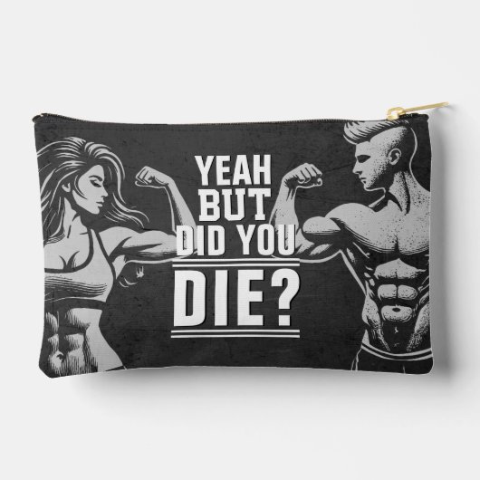 フィットネスジムトレーニングボディビル やる気を起こさせる アクセサリーポーチ (裏面)